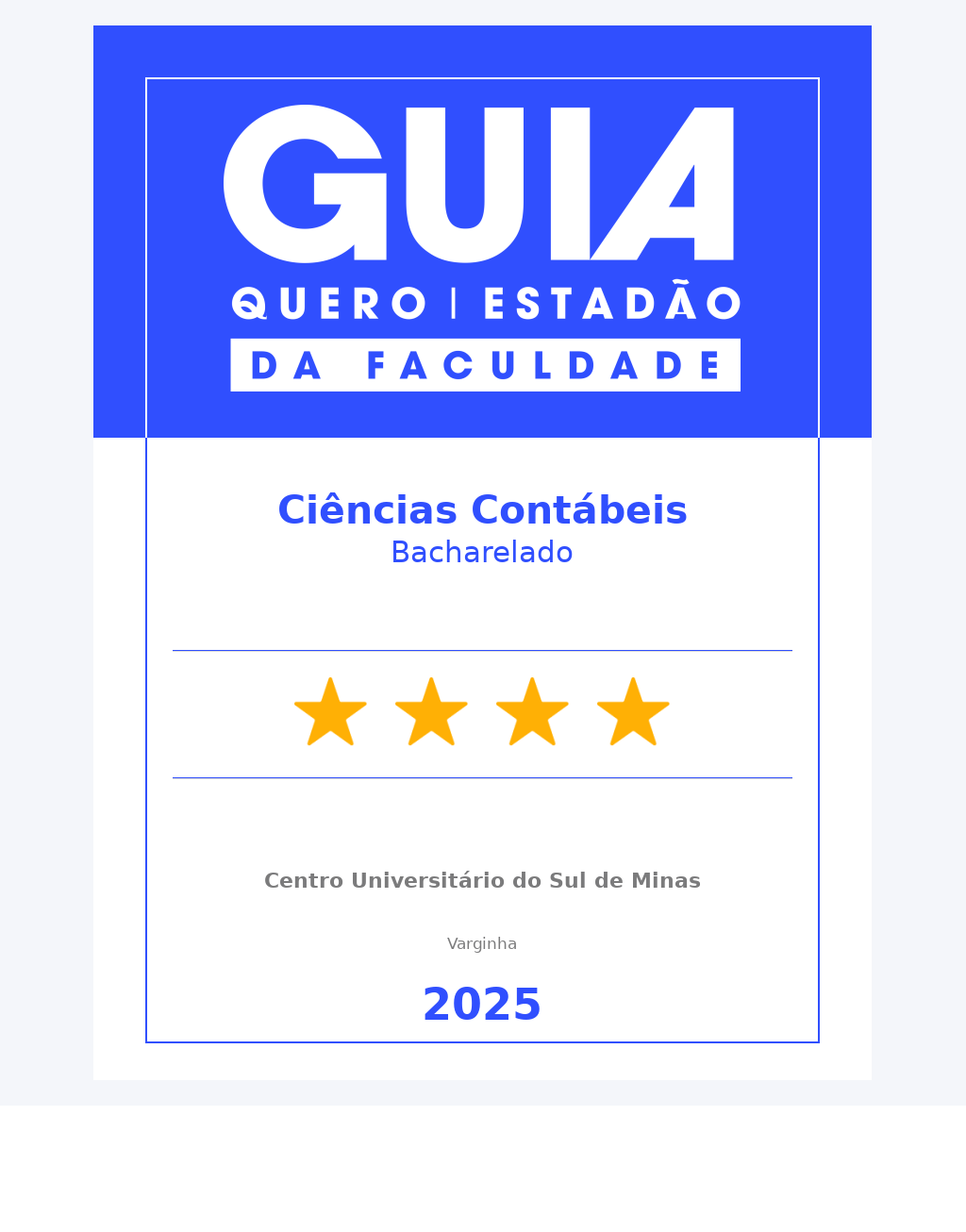 Guia - Ciências Contábeis Guia - Ciências Contábeis